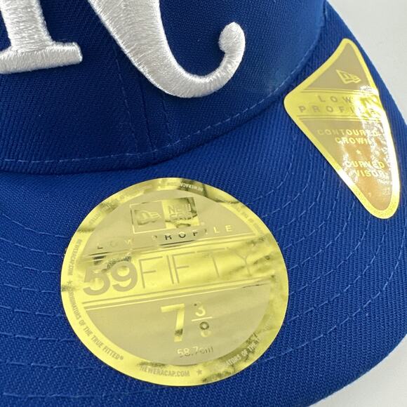 New Era Blue Kansas City Authentic Collection 59FIFTY Fitted Hat Size 7 3/8 - Picture 3 of 11